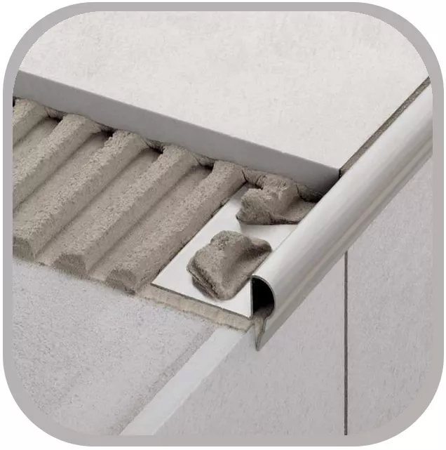 Stair profiles aluminum stainless steel