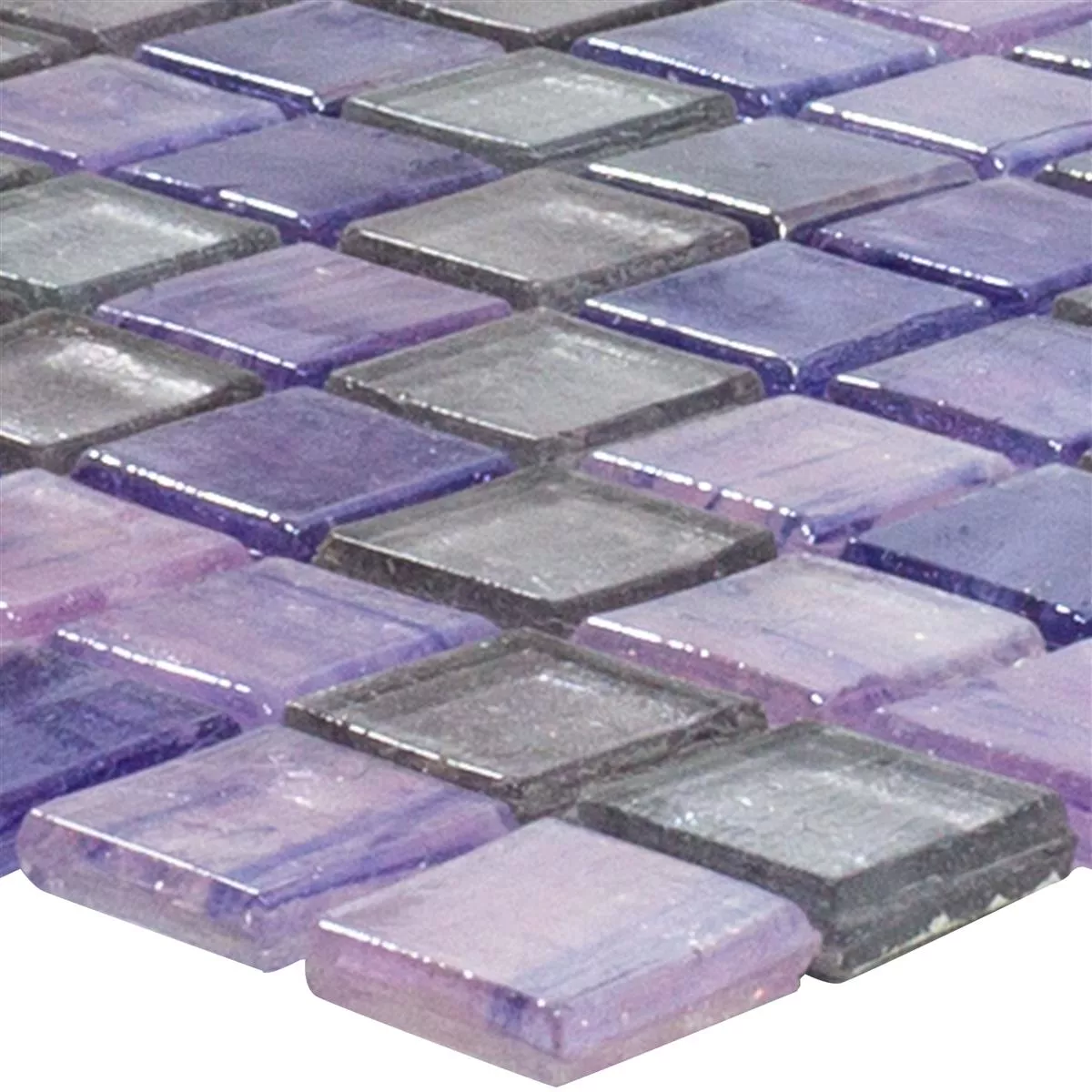 Glass Mosaic Tiles Edessa Purple Mix