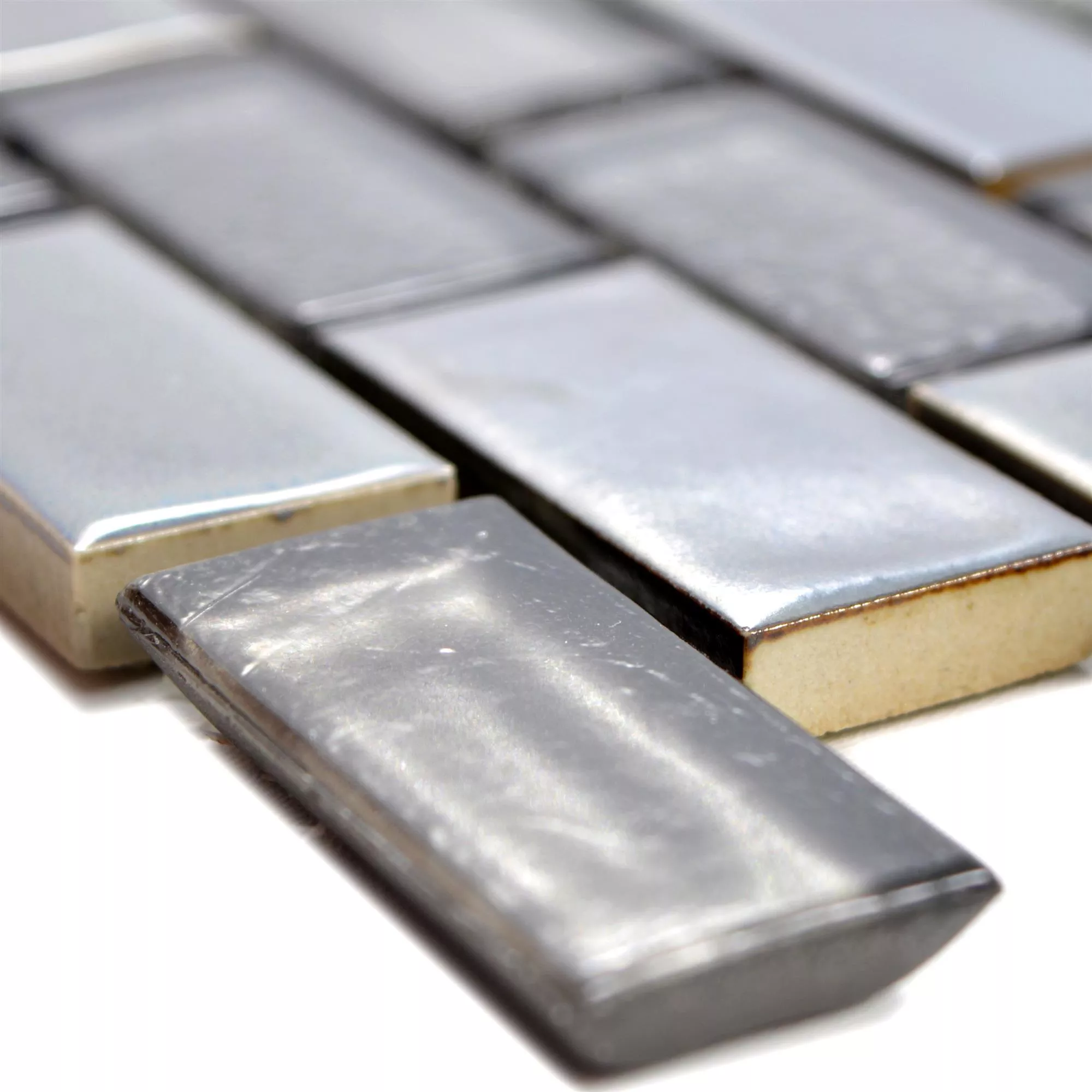 Glass Ceramic Mosaic Tiles Mirasol Grey