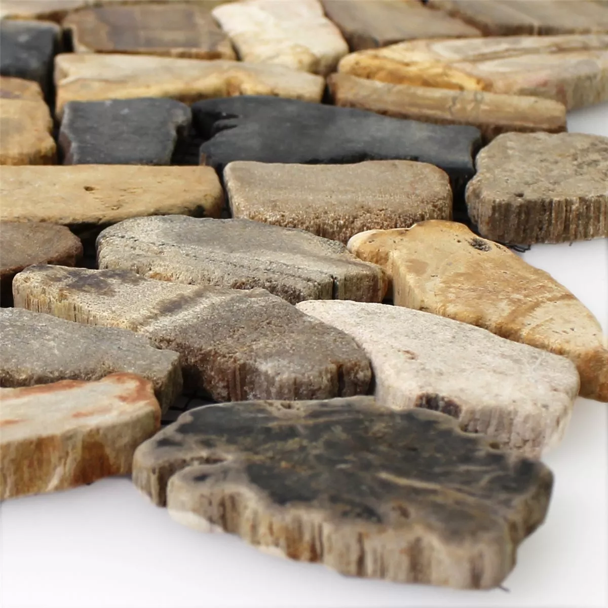 Mosaic Tiles Broken Marble Antique Oak