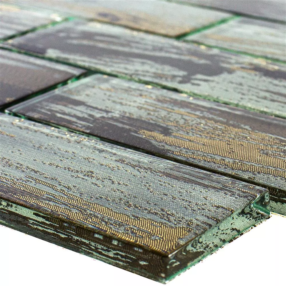 Glass Mosaic Tiles Troja Gold