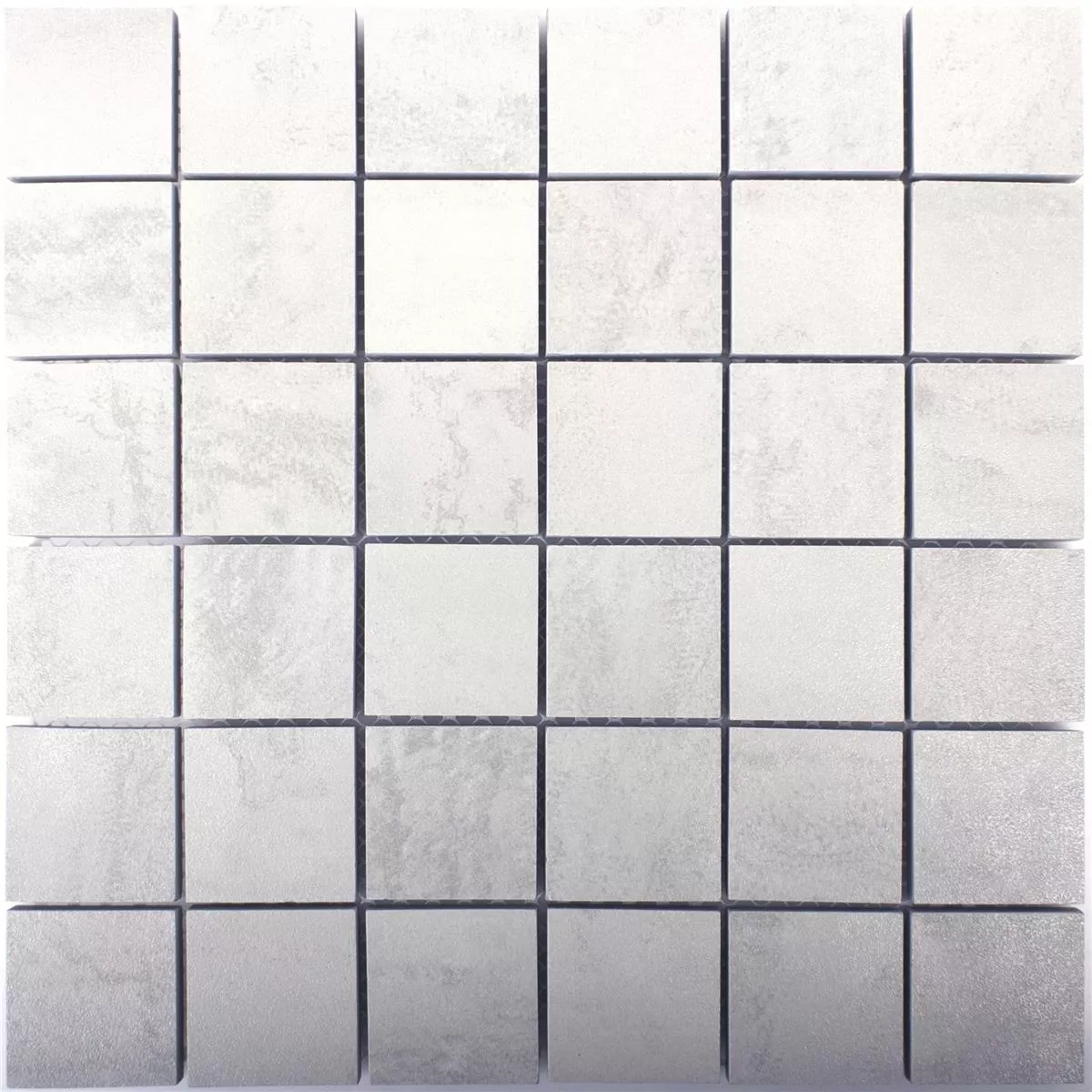 Mosaic Tiles Porcelain Stoneware Madeira Semi Polished White