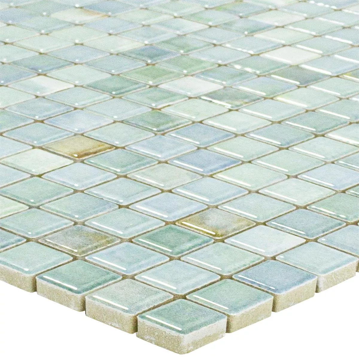 Ceramic Mosaic Tiles Elysium Marble Optic Sky Blue 12