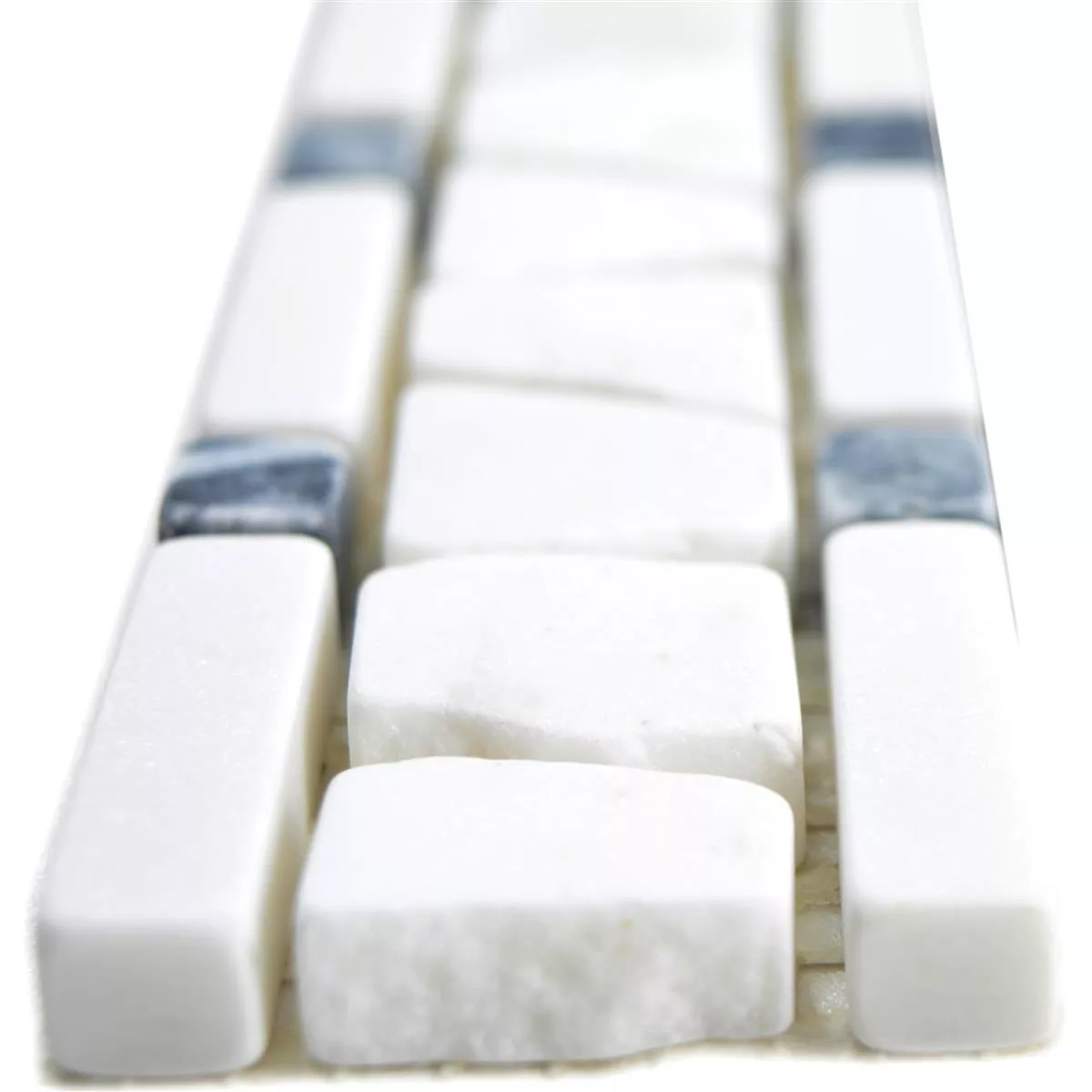 Natural Stone Tiles Border Vimeiro White Black