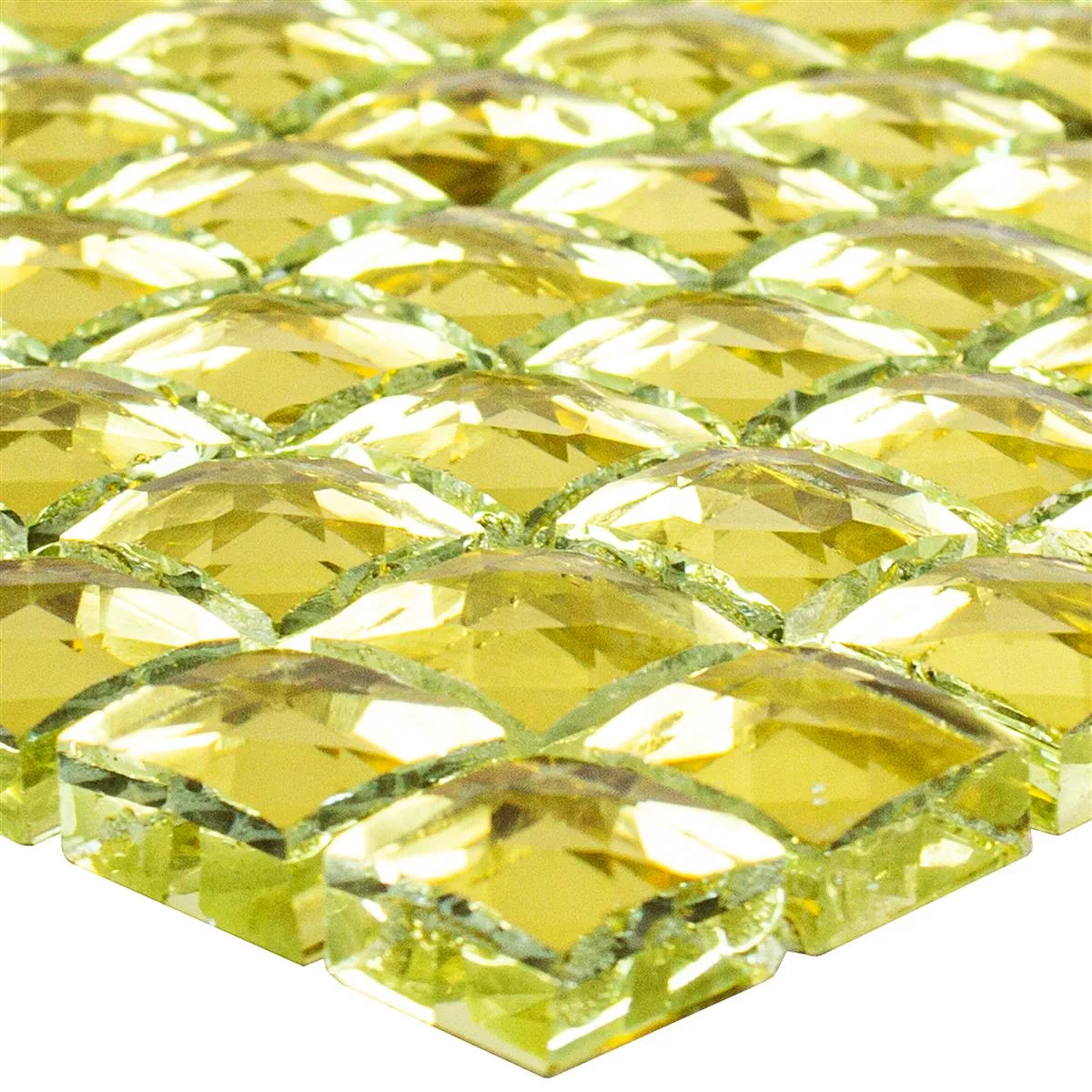 Glass Mosaic Tile Victoria Gold Square 15