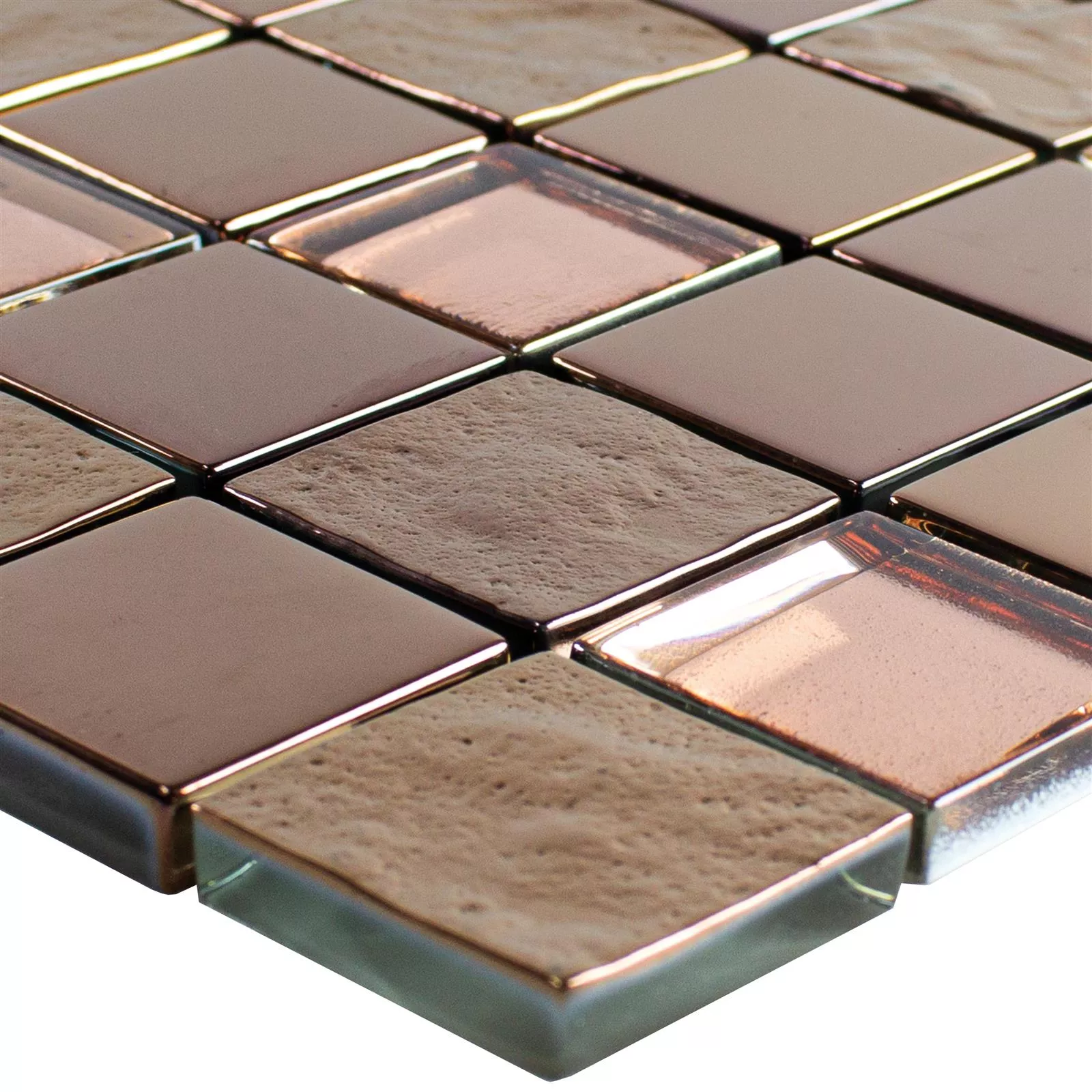 Glass Mosaic Tiles Midland Copper