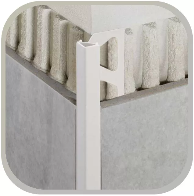 Outside wall corner, round profile