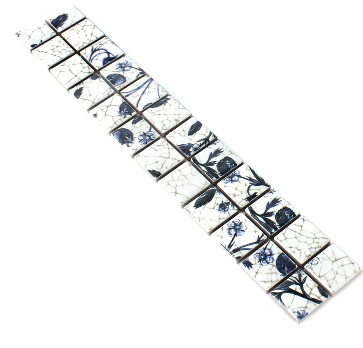 Ceramic Tiles Border Newbury Blanc Blue