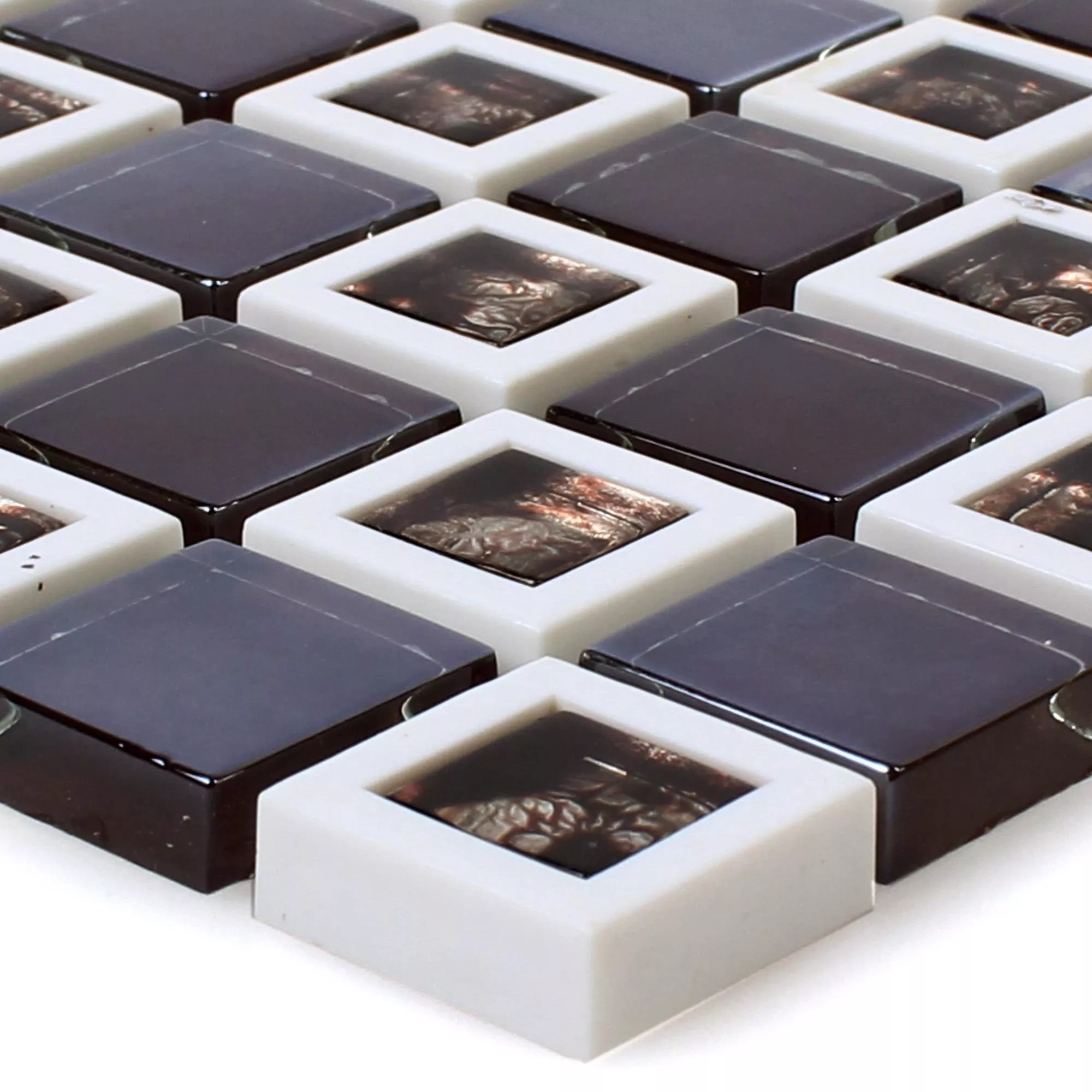 Glass Plastic Mosaic Anatolia Black