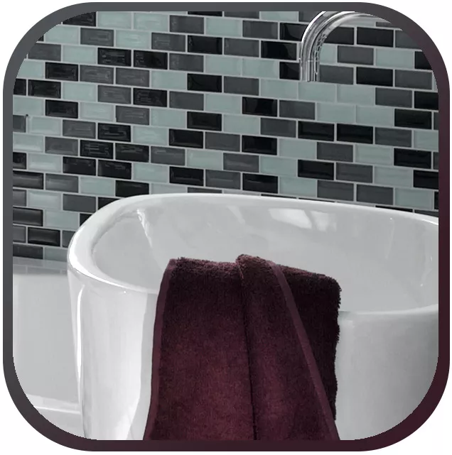 Mosaic tiles mix organic ambience