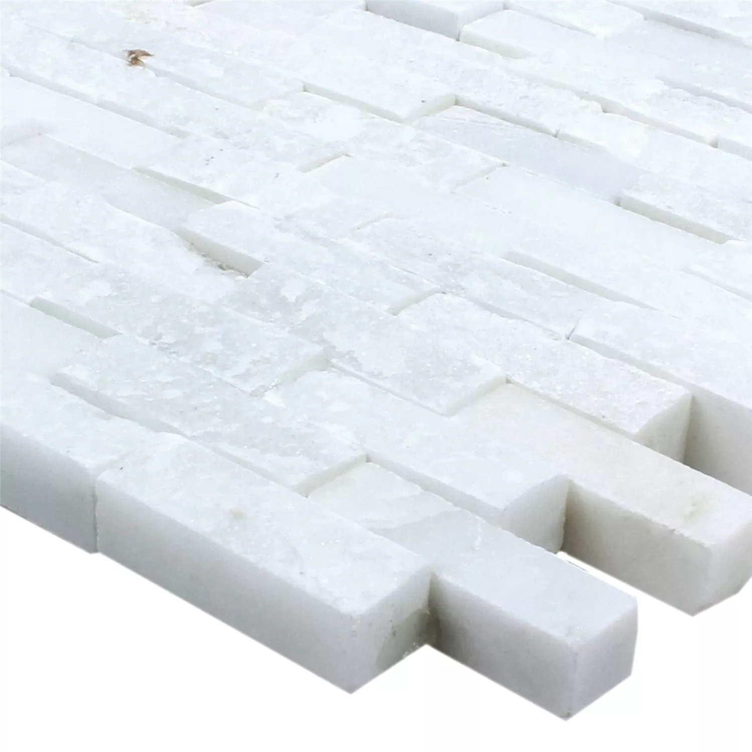 Mosaic Tiles Marble Sirocco White 3D