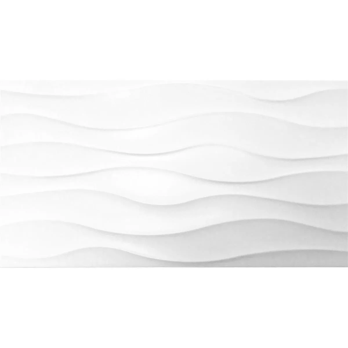 Wall Tiles Karolina Decor Wave Blanc Mat