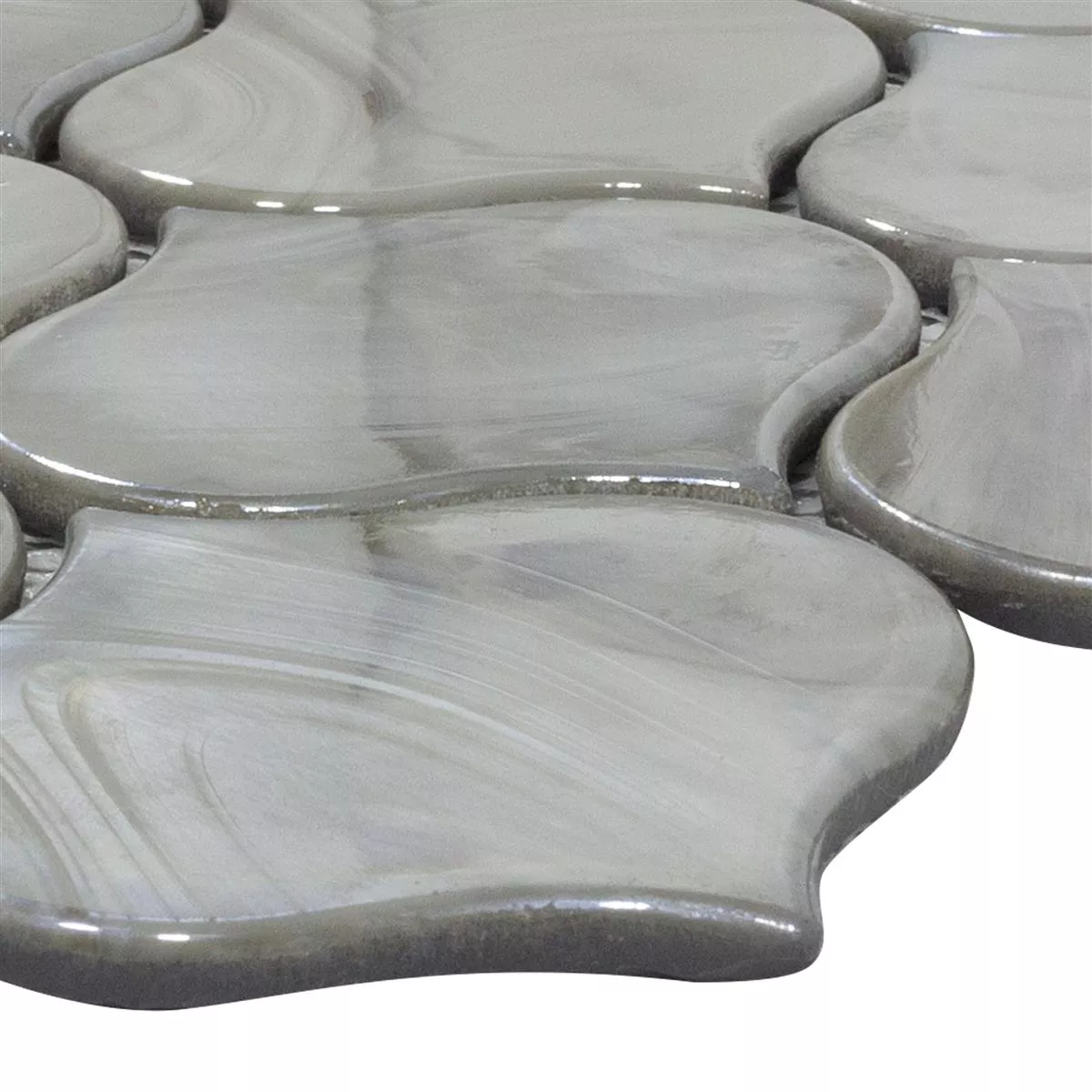 Mosaico de Cristal Azulejos Andalucia Arabesque Gris