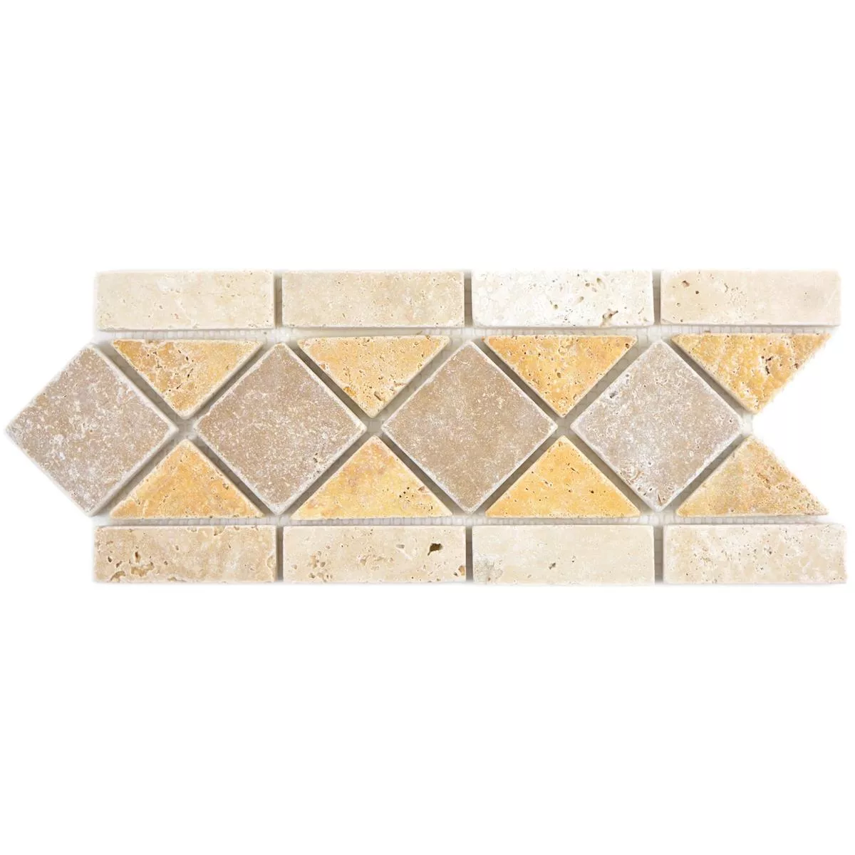 Natural Stone Border Valat Beige Brown Gold