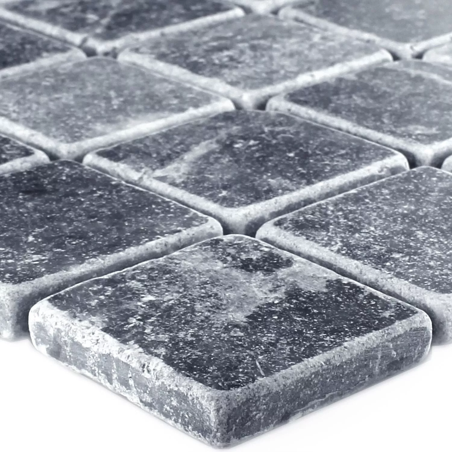 Mosaic Tiles Marble Visso Nero 48