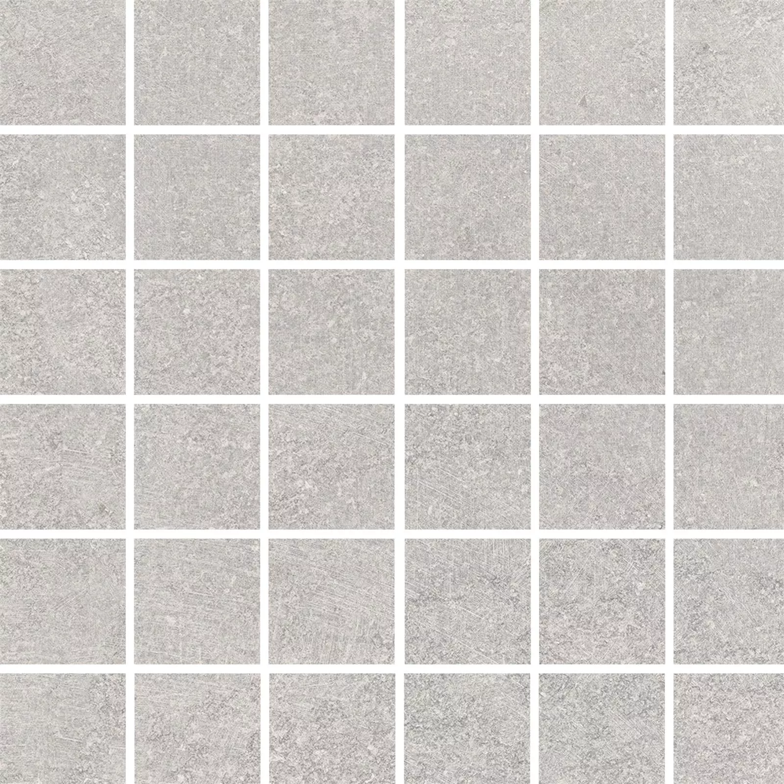 Mosaic Tile Stone Optic Horizon Grey