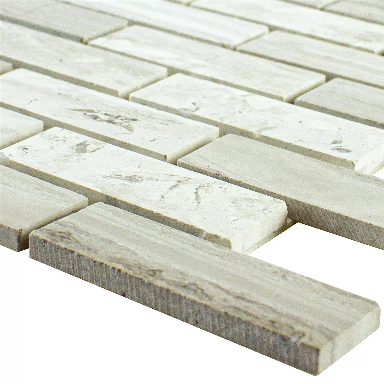 Natural Stone Mosaic Xamur Self Adhesive Blanc Grey