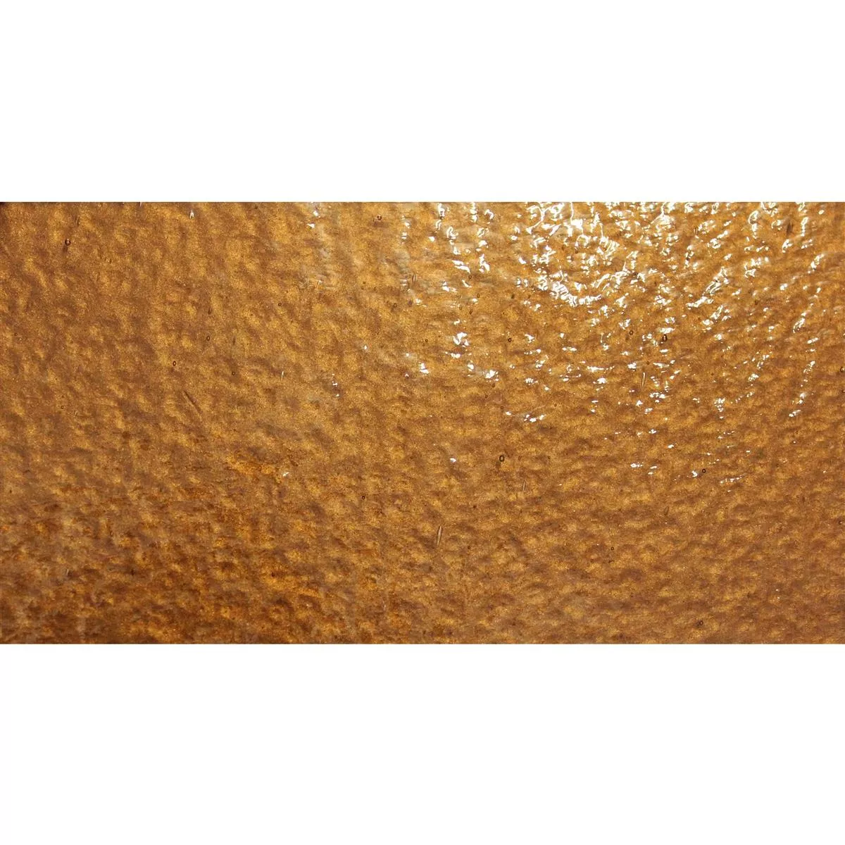 Metro Azulejos De Cristal Subway Copper Corrugated 7,5x15cm