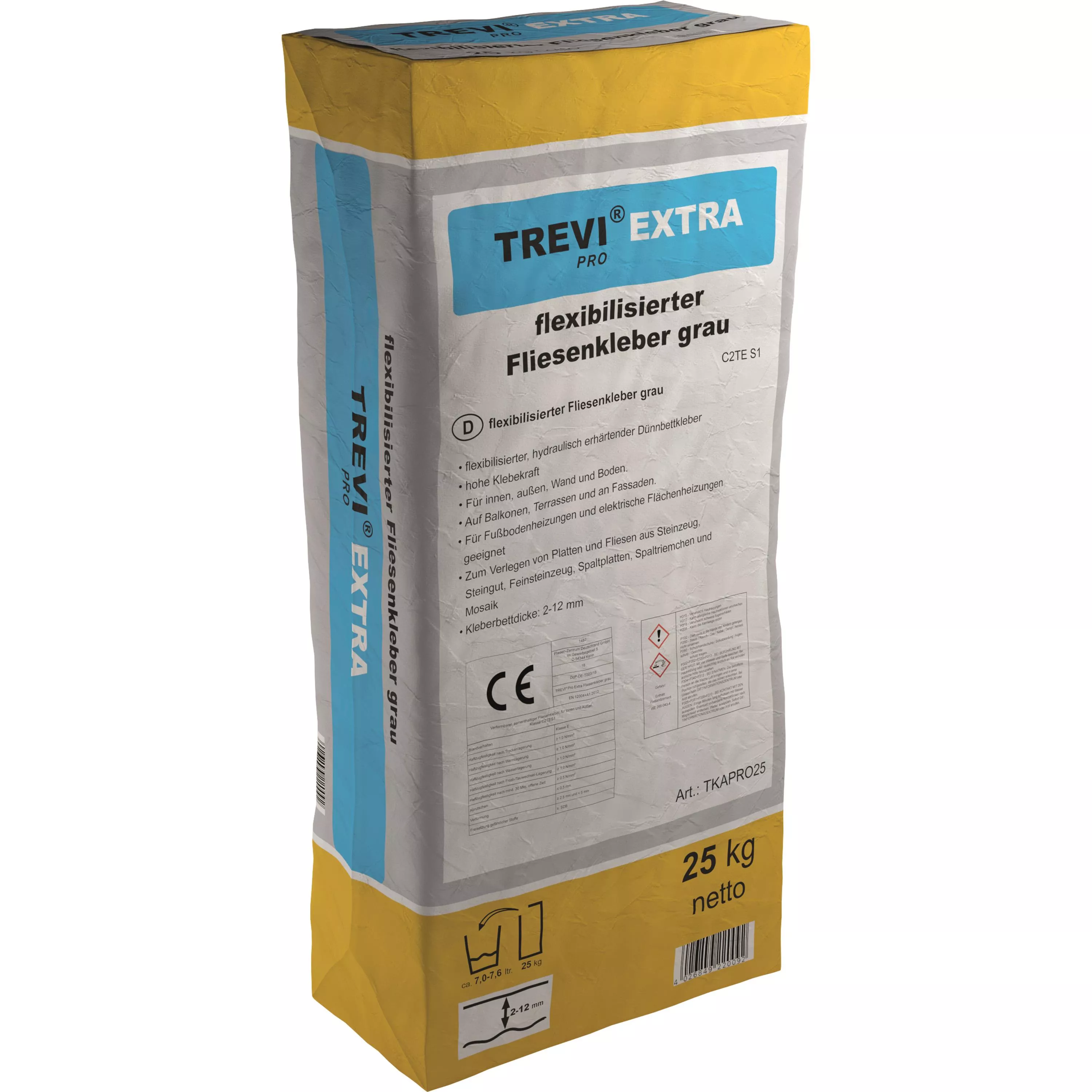 Pro Extra Flex Tile Glue Stoneware & Porcelain Stoneware (25KG)