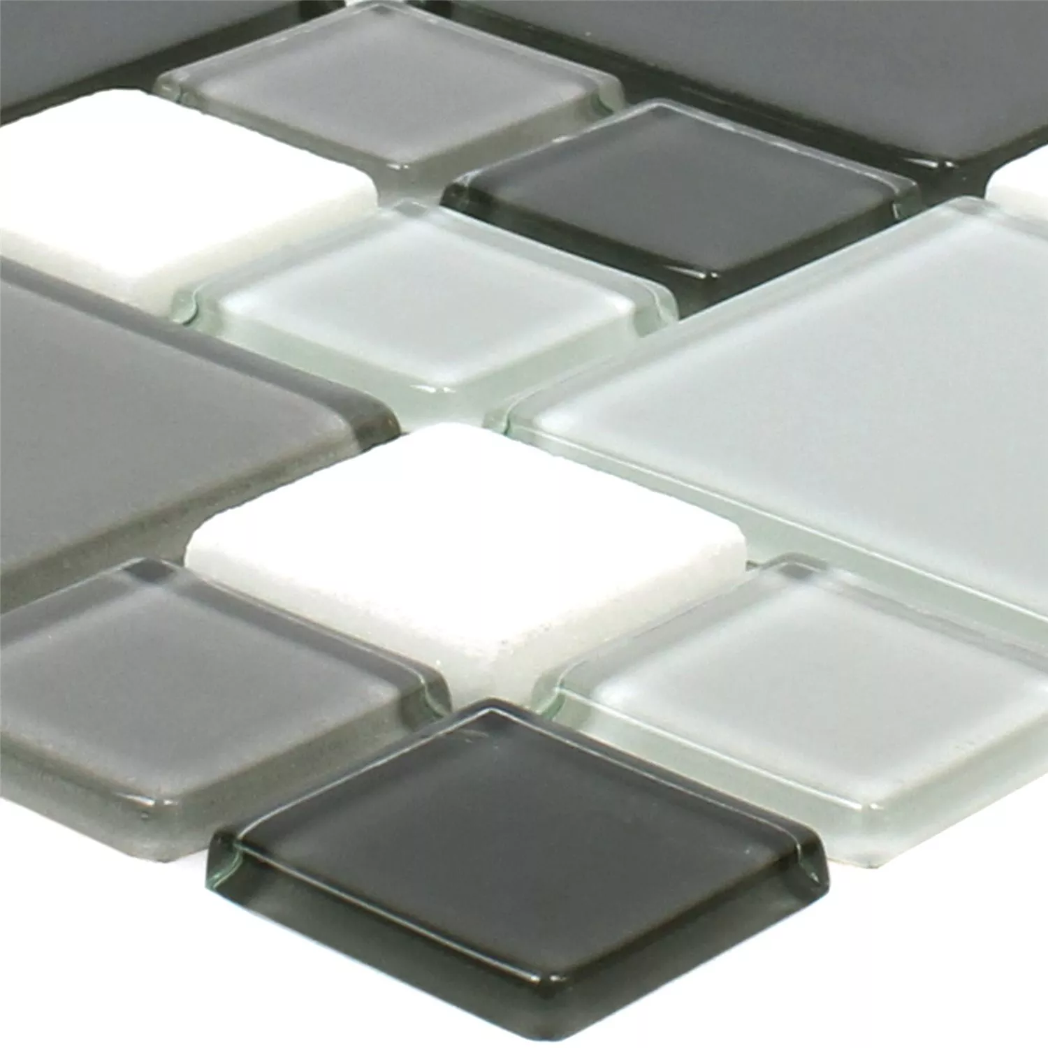 Azulejos De Mosaico Bangkok Negro Gris Blanco