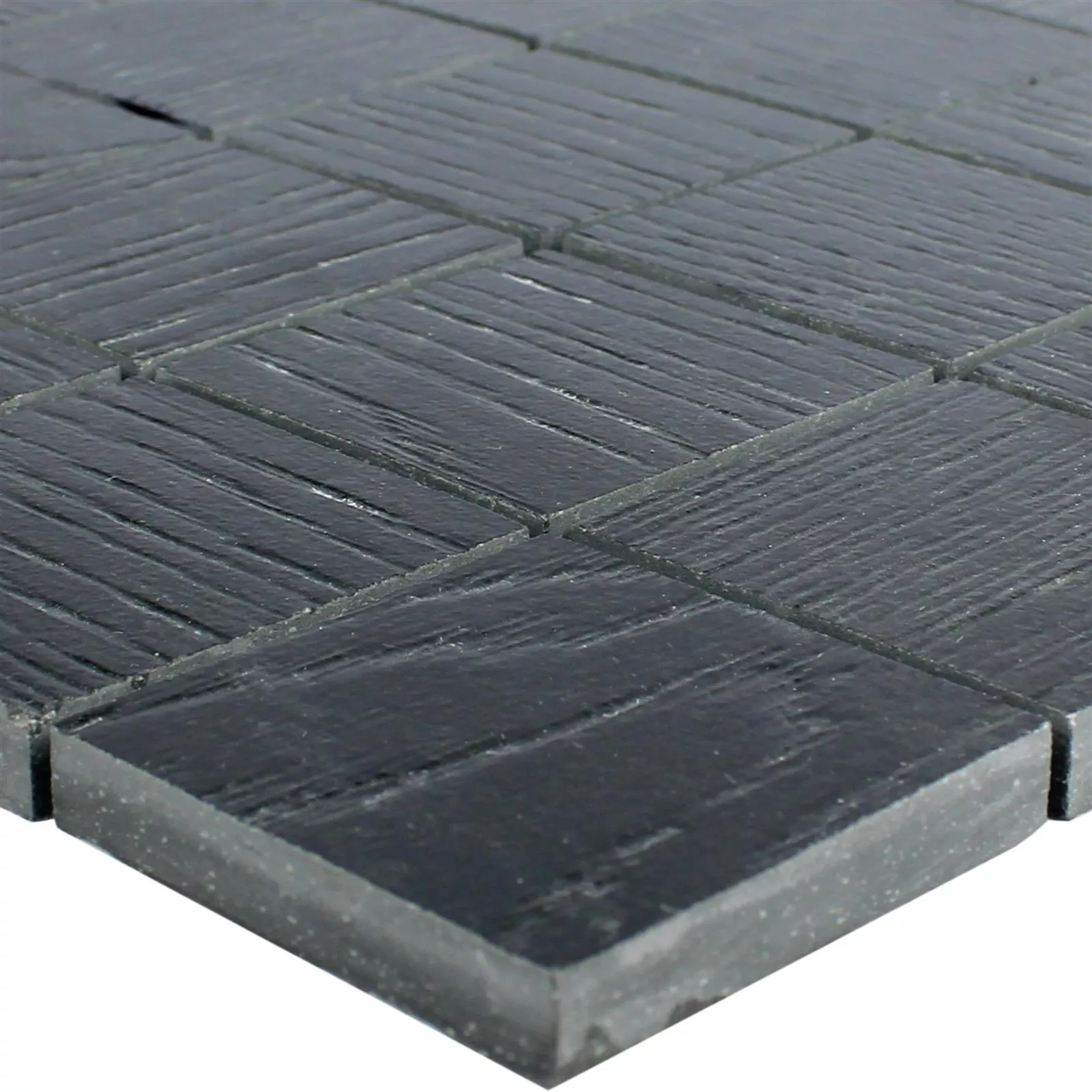 Ceramic Mosaic Olympic Wood Optic Black Square R10/B