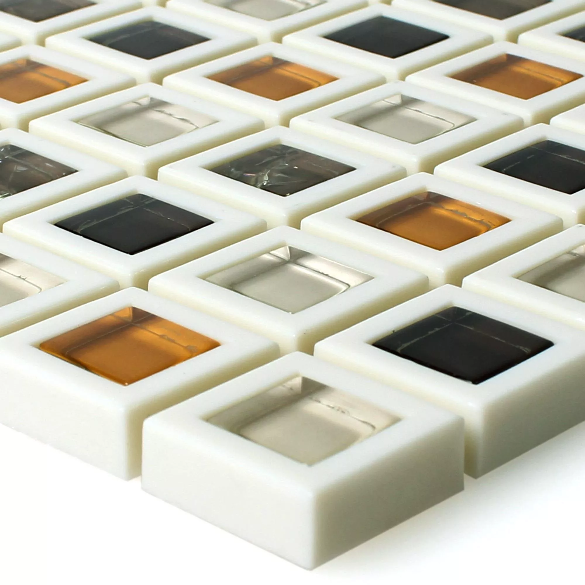 Glass Plastic Mosaic Anatolia Brown