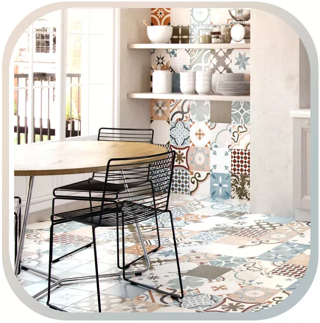 Retro tiles Unique ambience