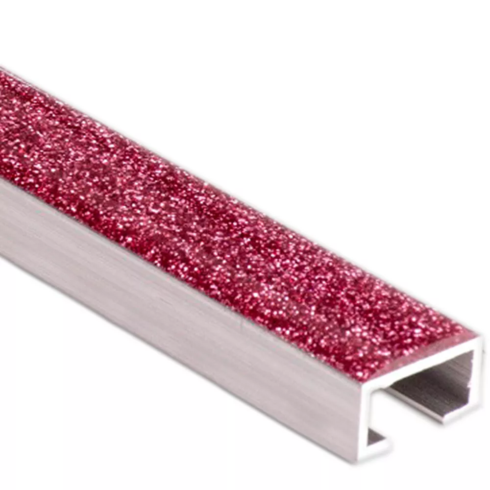 Bordes de Azulejos Vienna Pink Brillo 15x600mm