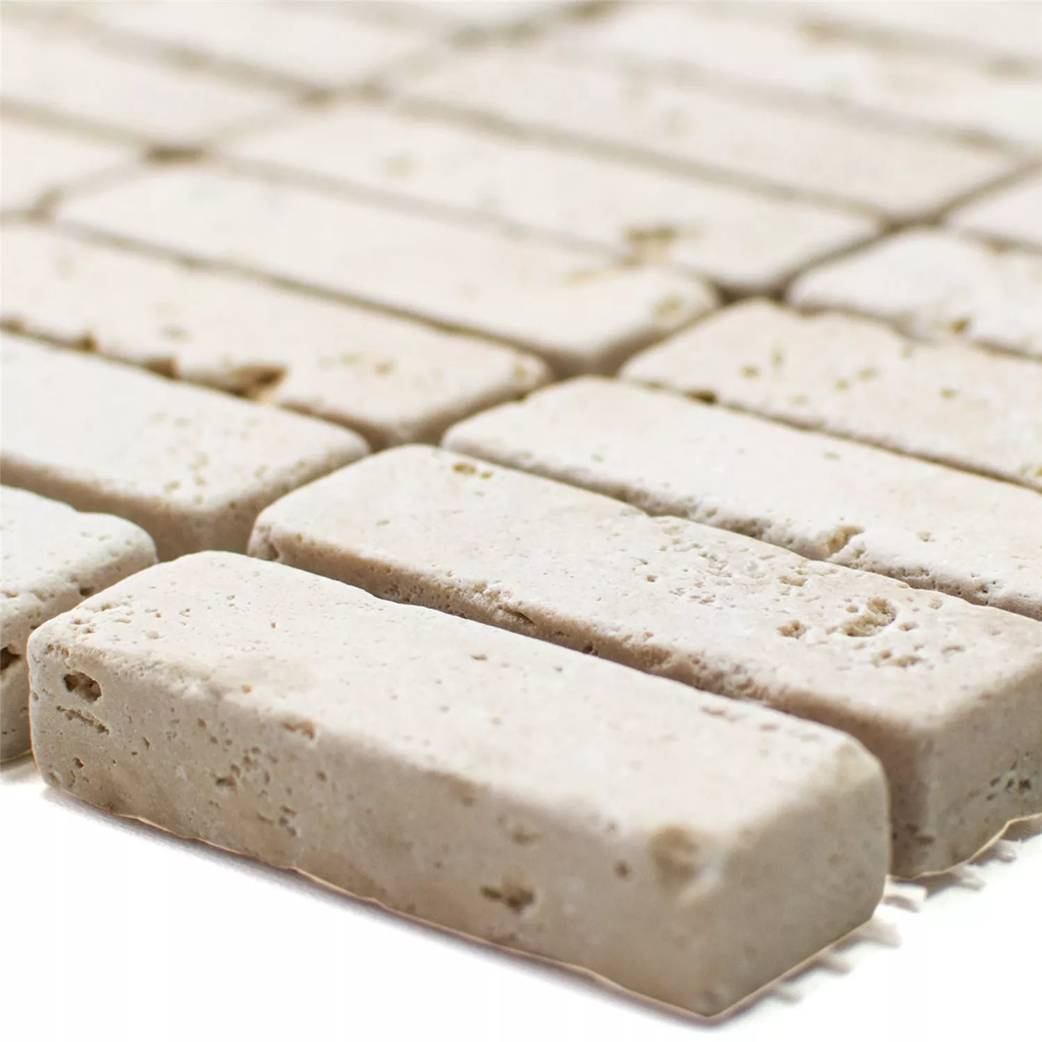 Mosaic Tiles Travertine Barga Beige Sticks