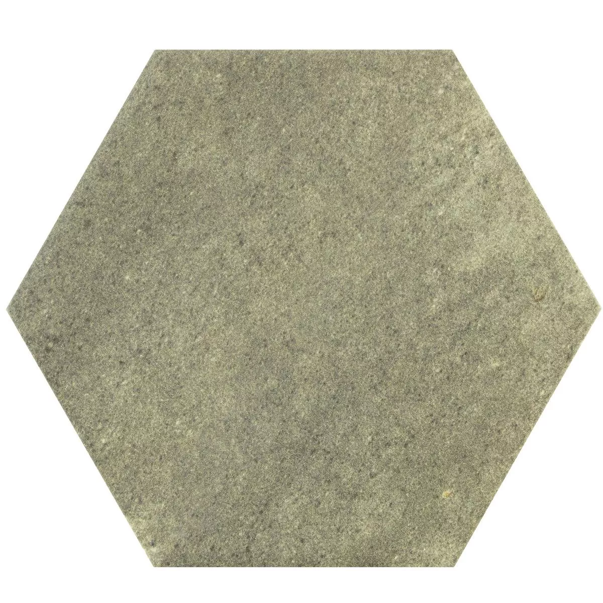 Floor Tiles Arosa Mat Hexagon Olive Green 17,3x15cm