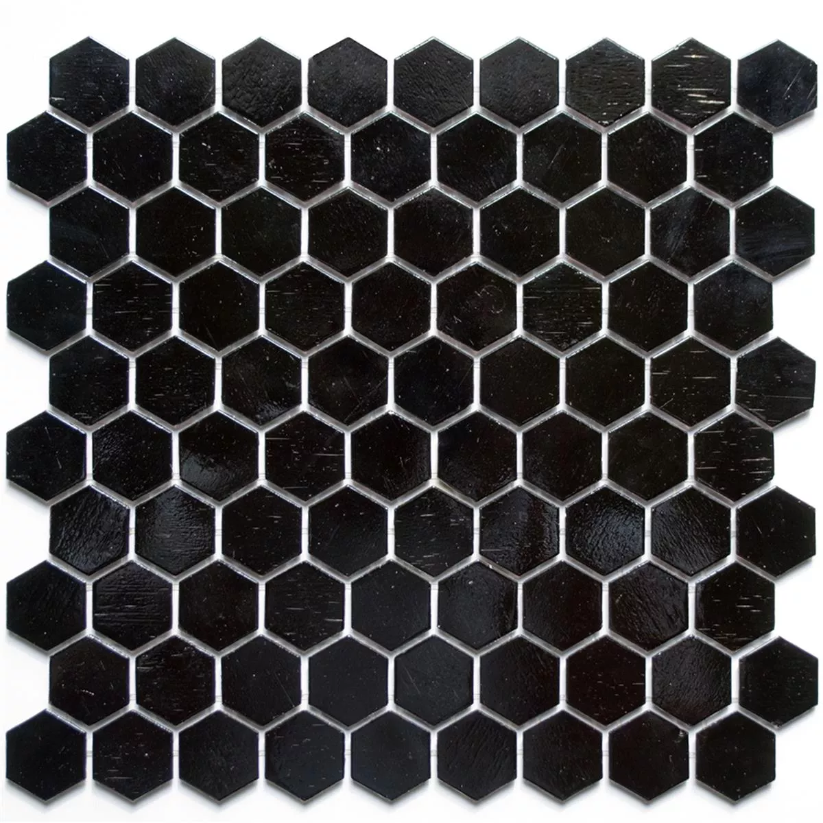 Glass Mosaic Tiles Trend-Vi Hexagonal 208 Black