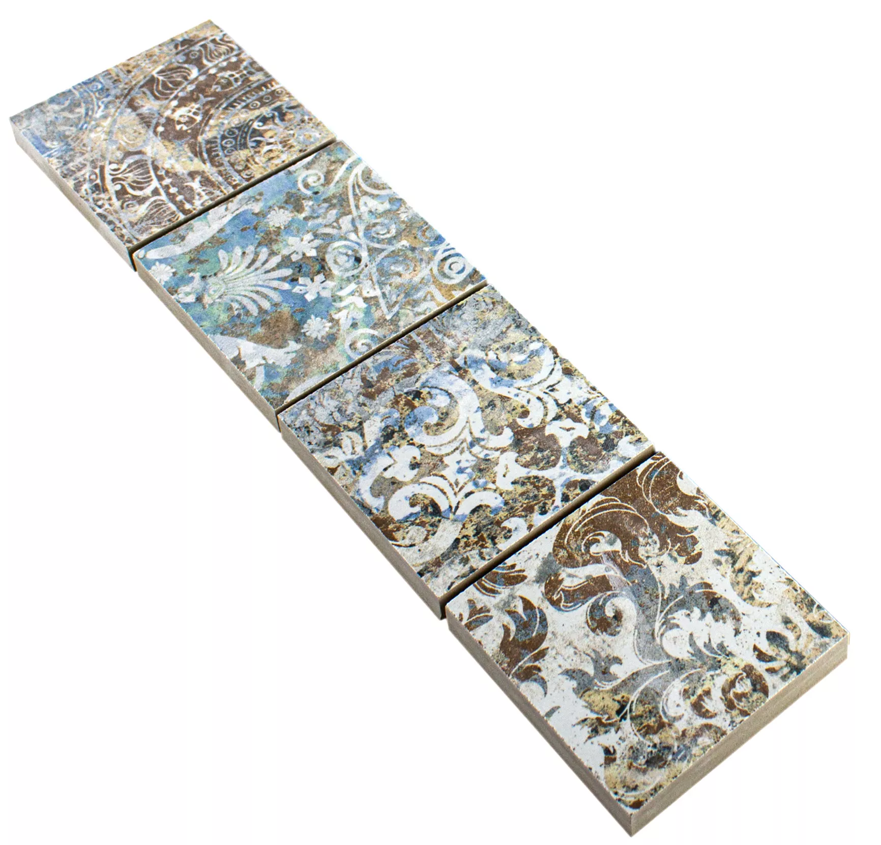 Porcelain Stoneware Border Jordan Colored 71x71mm