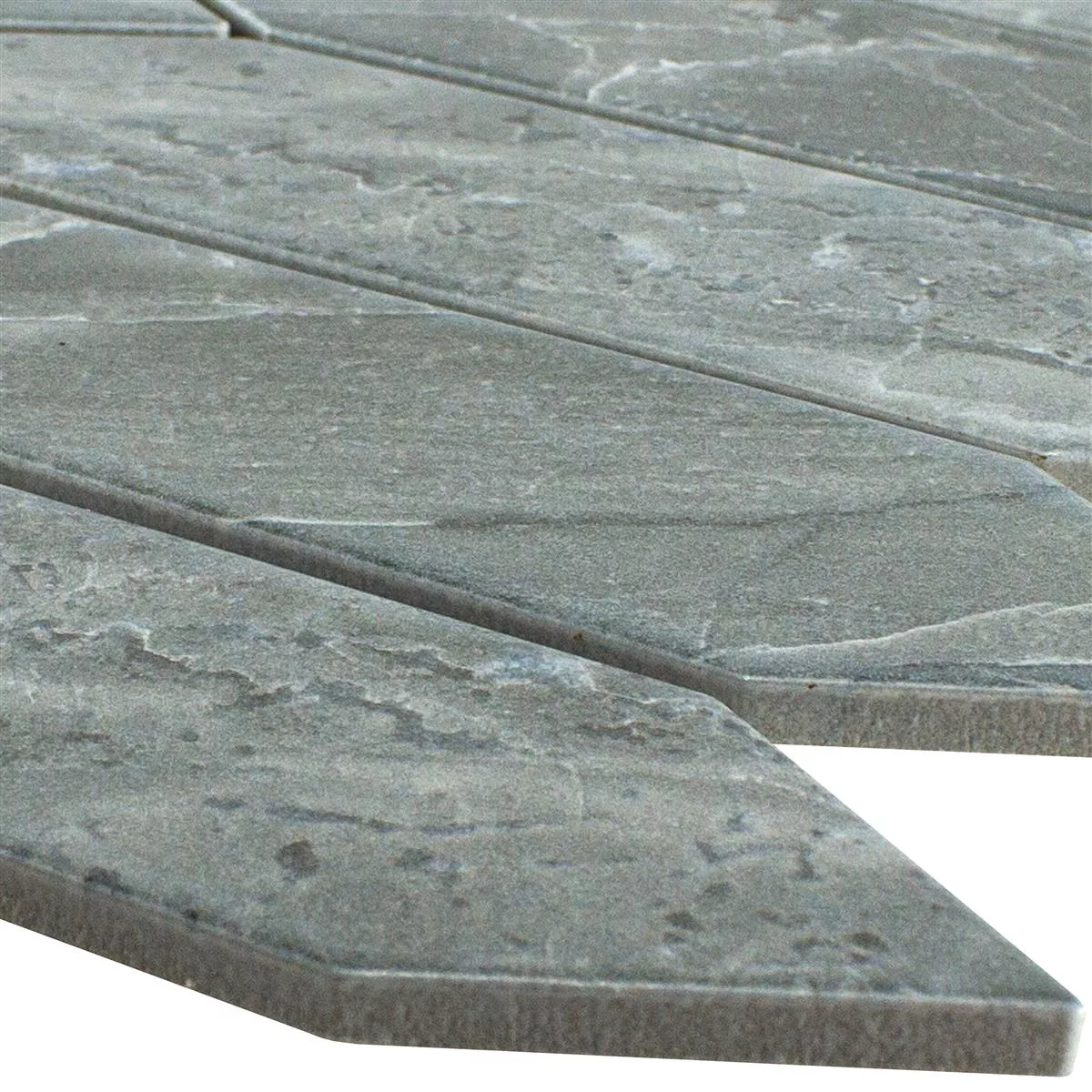 Cerámica Azulejos De Mosaico Dorris Picket Aspecto de Piedra Gris