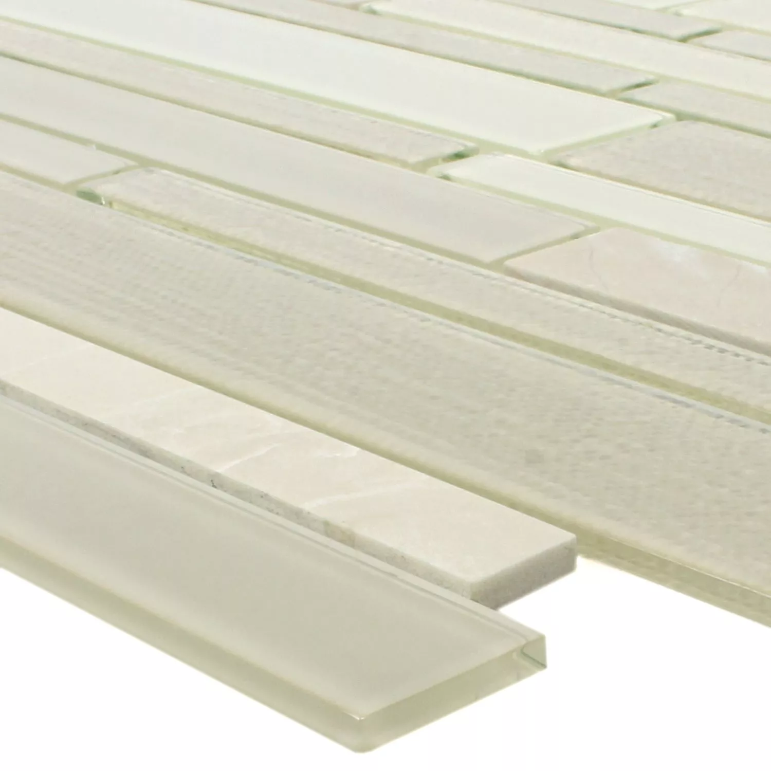 Azulejos De Mosaico Cristal Piedra Natural Kalamos Beige