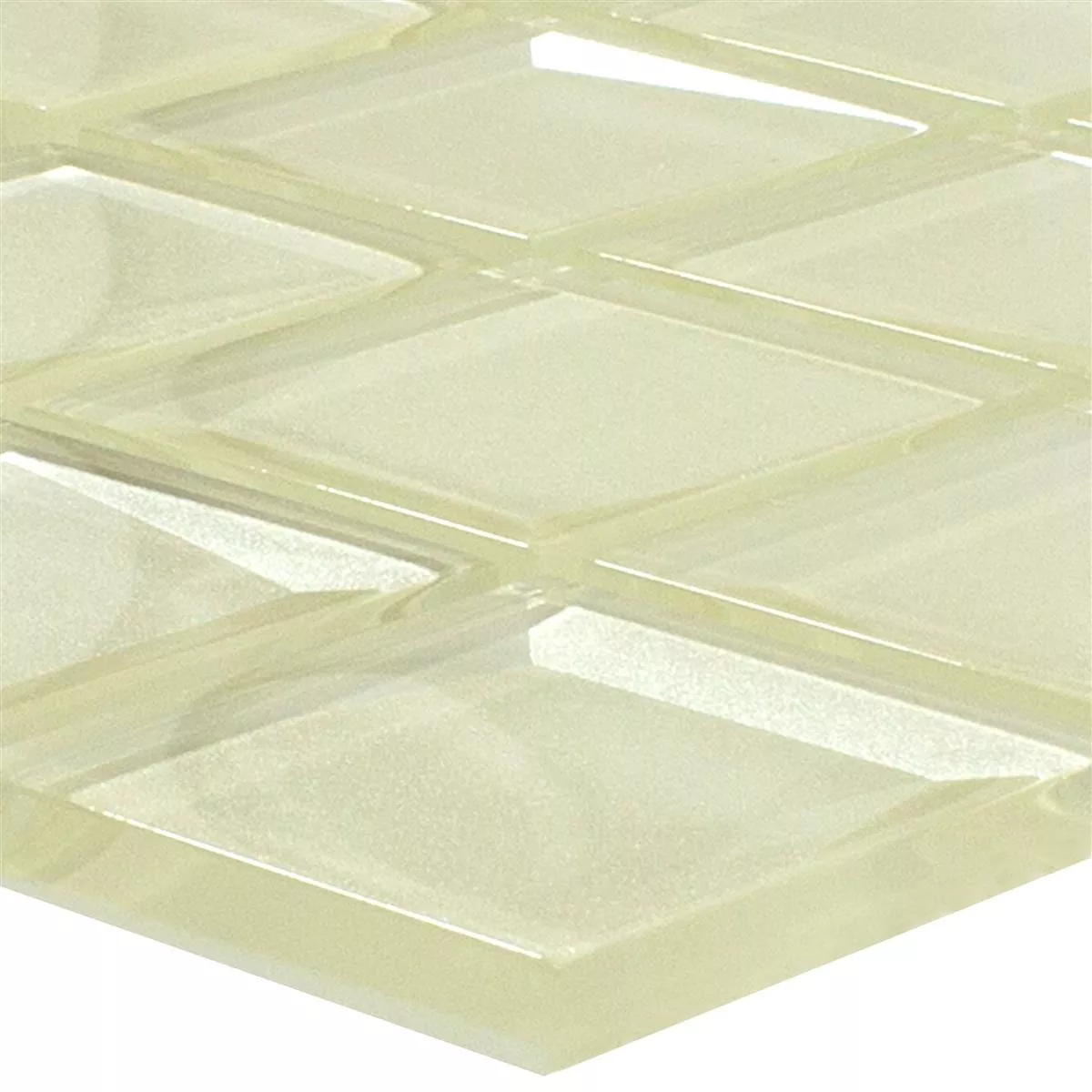 Glass Mosaic Tiles Venedig 3D Creme