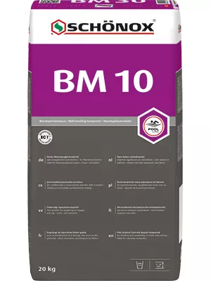 Mortero nivelador de hormigón para relleno de paredes Schönox BM 10 20 kg