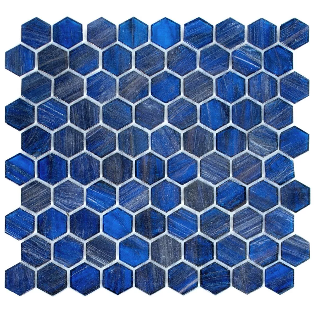 Glass Mosaic Tiles Trend-Vi Hexagonal 239 Blue