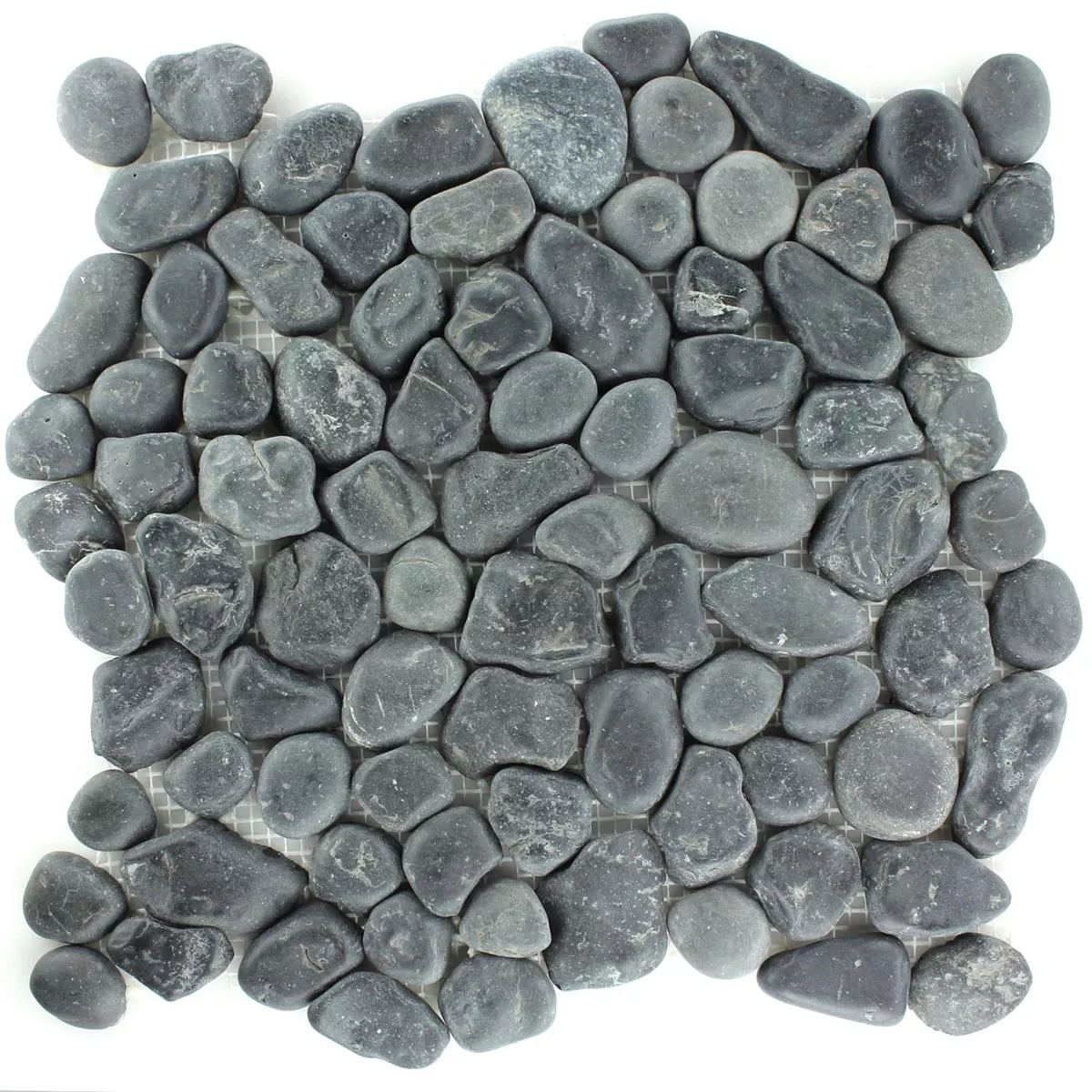 Mosaic Tiles River Pebbles Anthracite