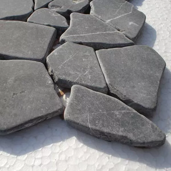 Antic Marble Broken Mosaic Tiles Black Marquina