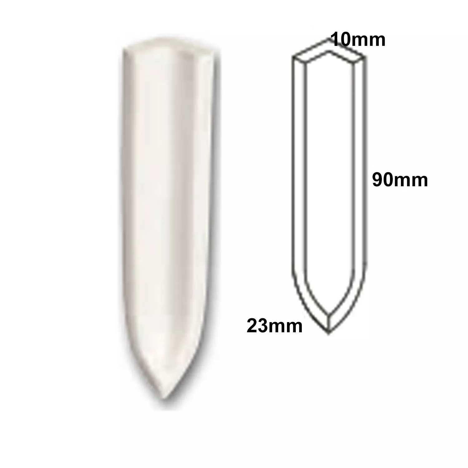 Inside Corner Courage Anthracite Mat 2,3x9cm