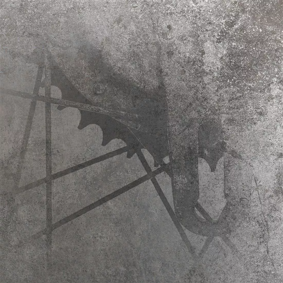 Floor Tiles Marathon Metal Optic Silver R10/B Decor Spoke