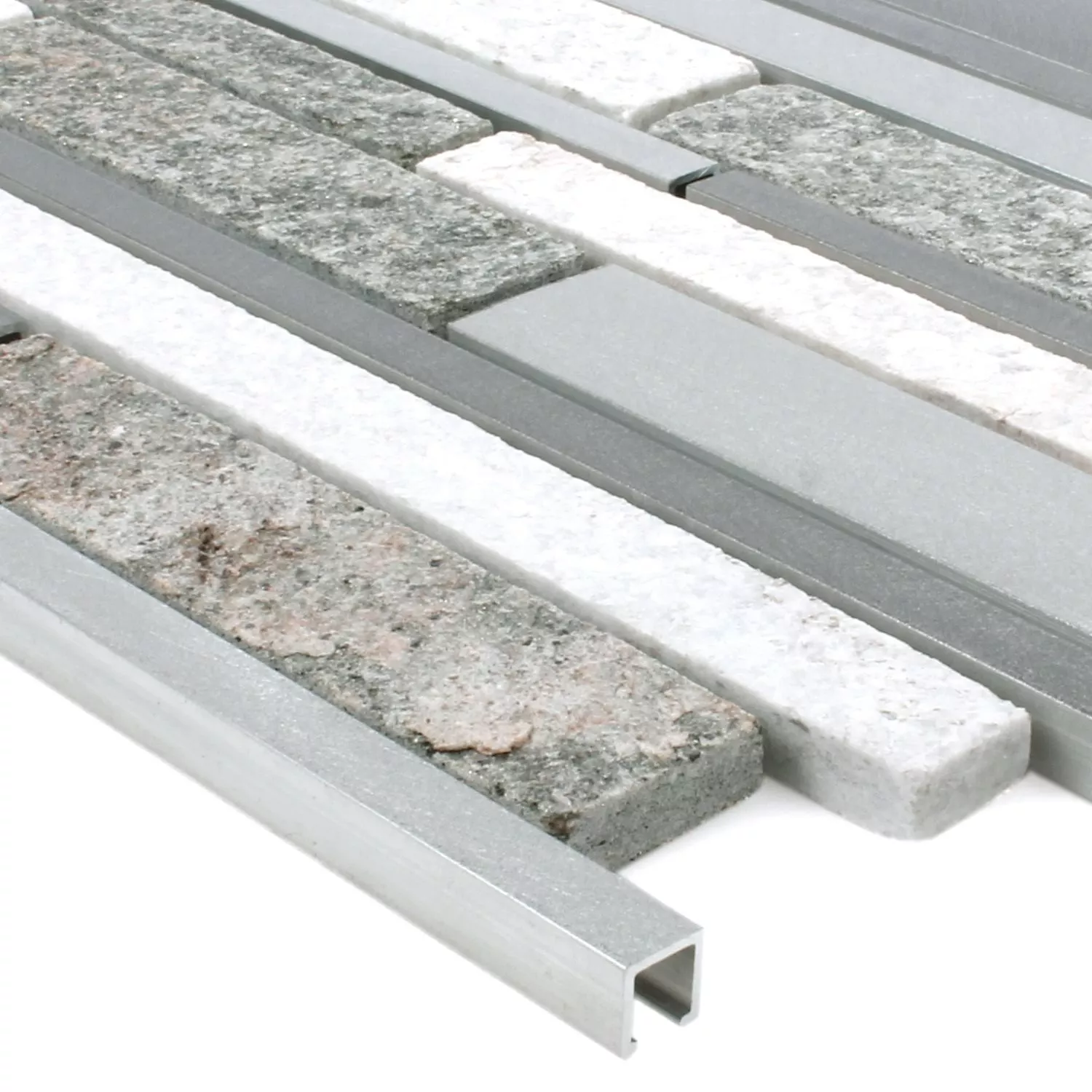 Azulejos De Mosaico Wolga Cuarcita Auminio Mezcla