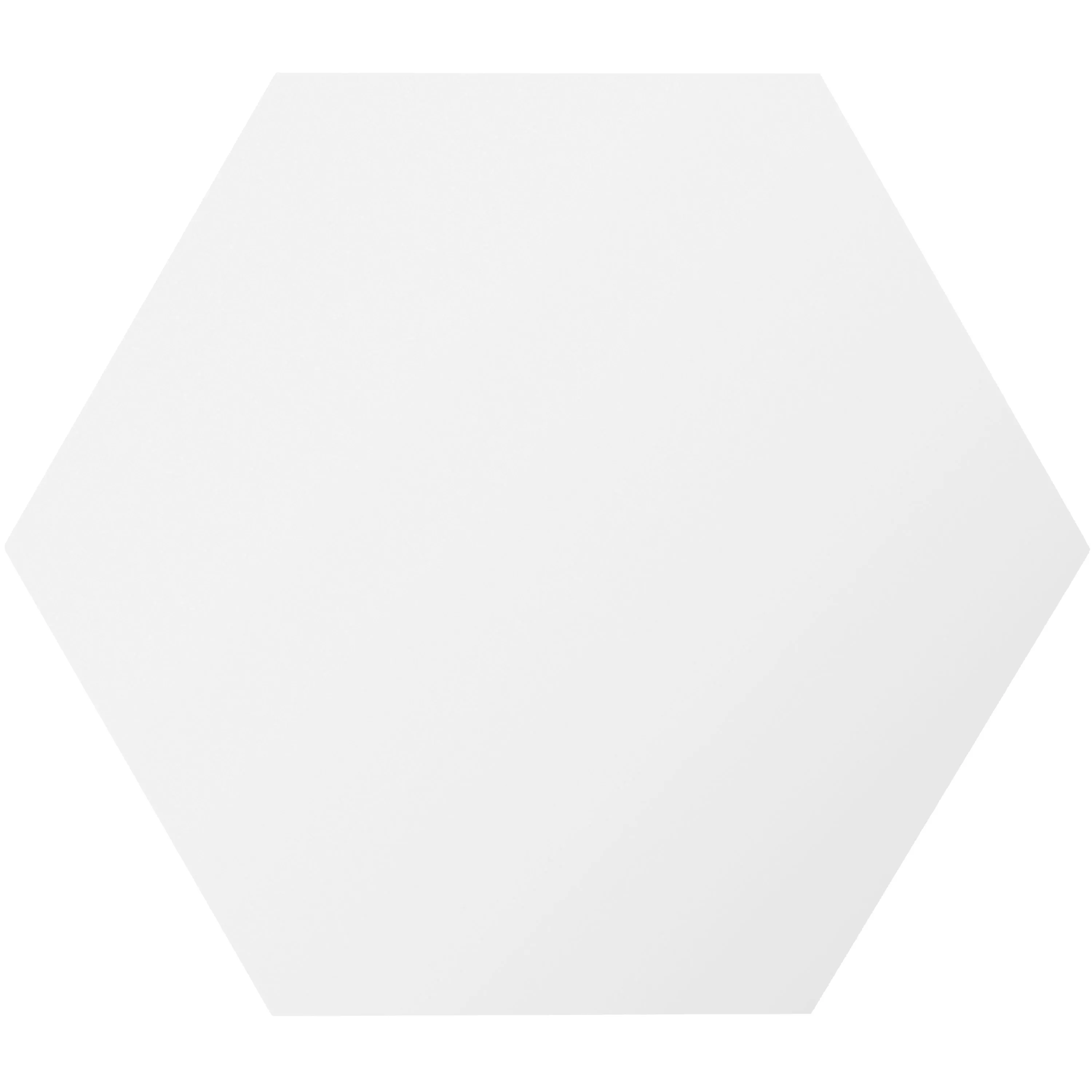 Porcelain Stoneware Tiles Modena Hexagon Uni Blanc Hexagon