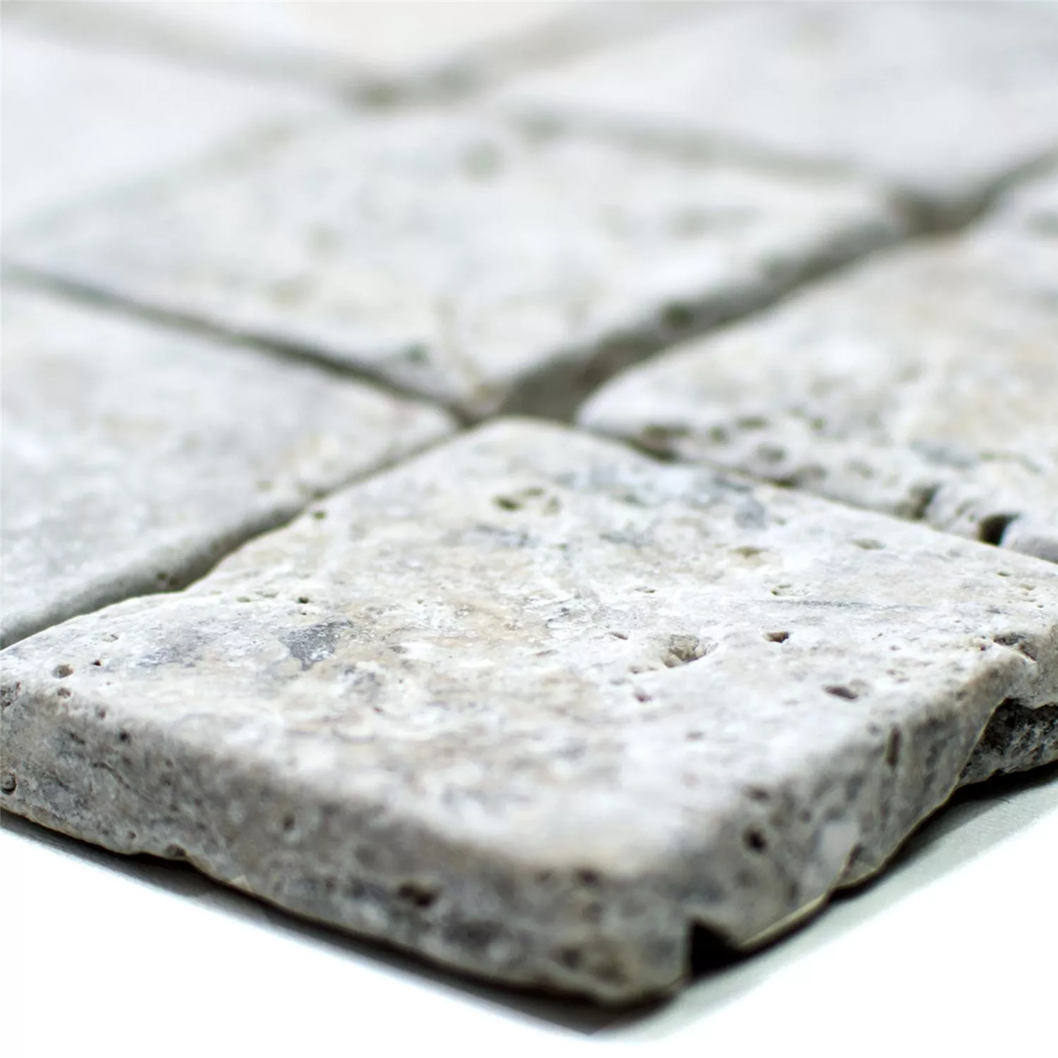 Mosaic Tiles Travertine Nestor Silver 48