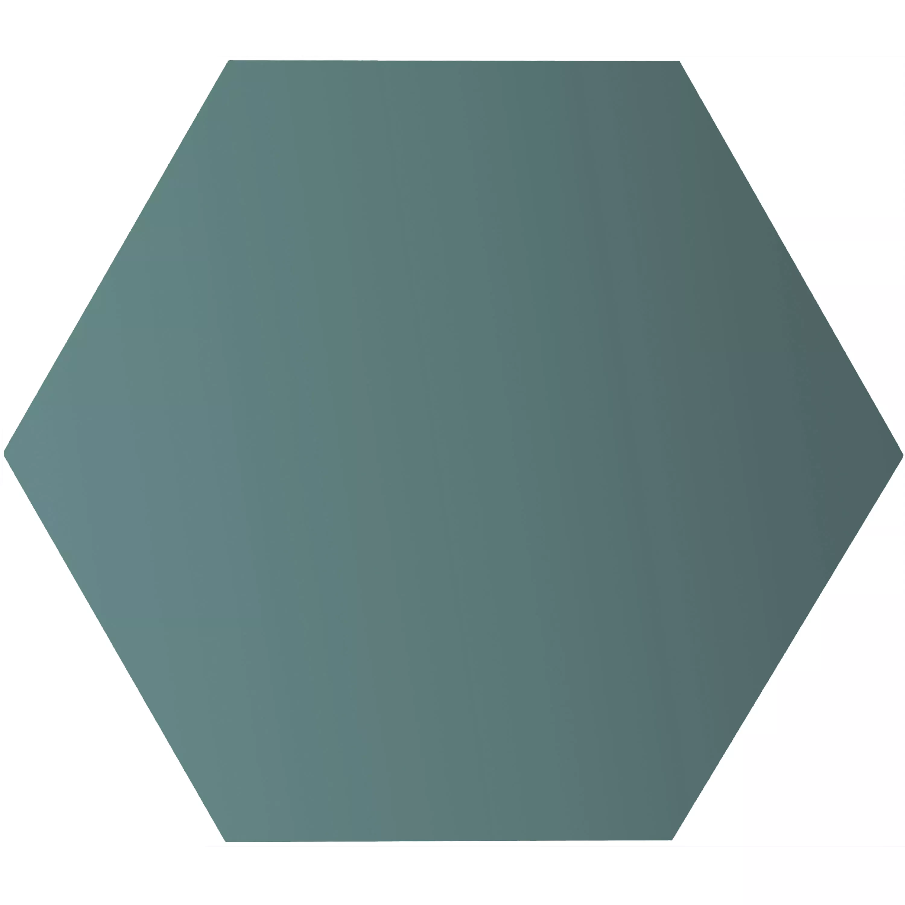 Porcelain Stoneware Tiles Modena Hexagon Uni Green Hexagon