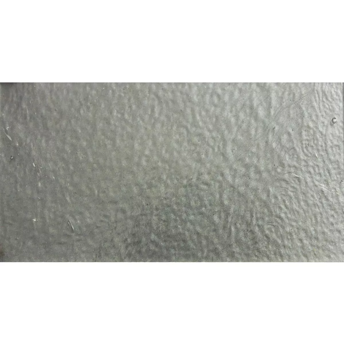 Metro Azulejos De Cristal Subway Silver Corrugated 7,5x15cm