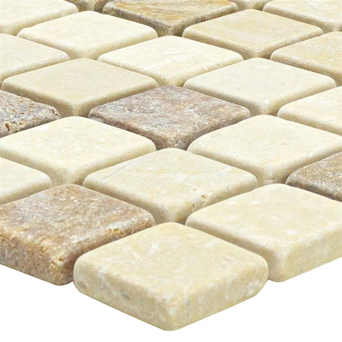Marble Natural Stone Mosaic Tiles Lorentes Light Brown Mix