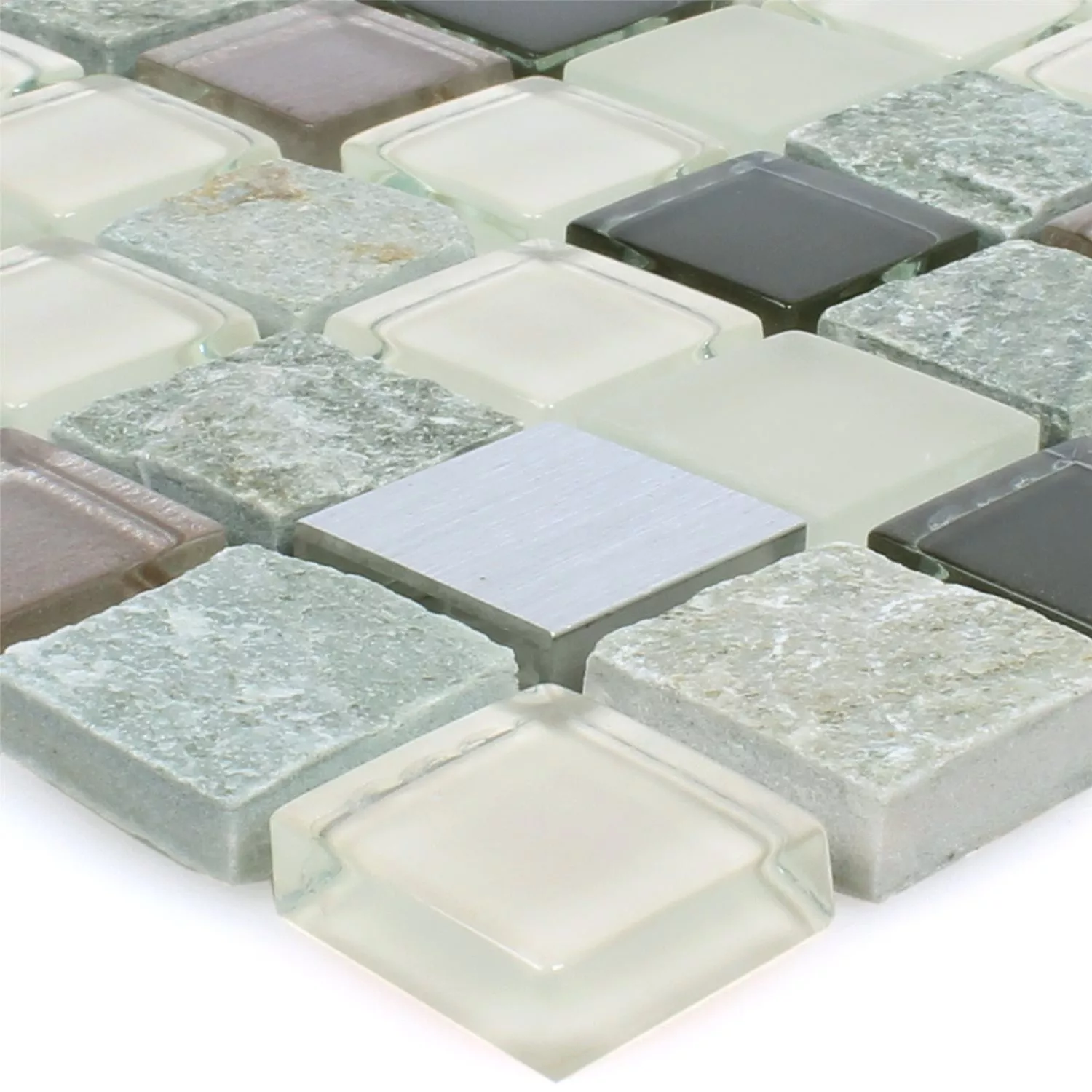 Mosaic Tiles Natural Stone Glass Metal Mix Altona