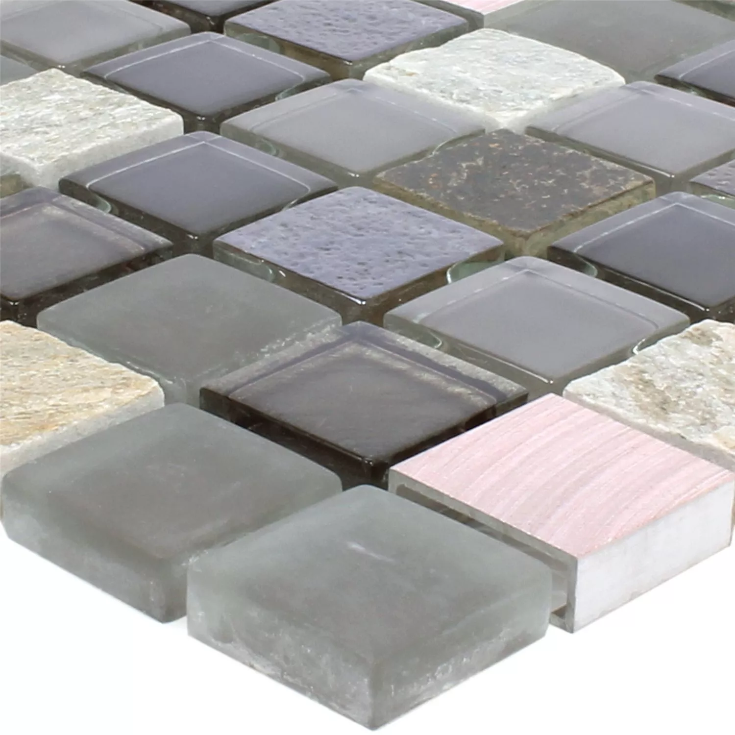 Glass Natural Stone Metal Mosaic Tiles Riksha