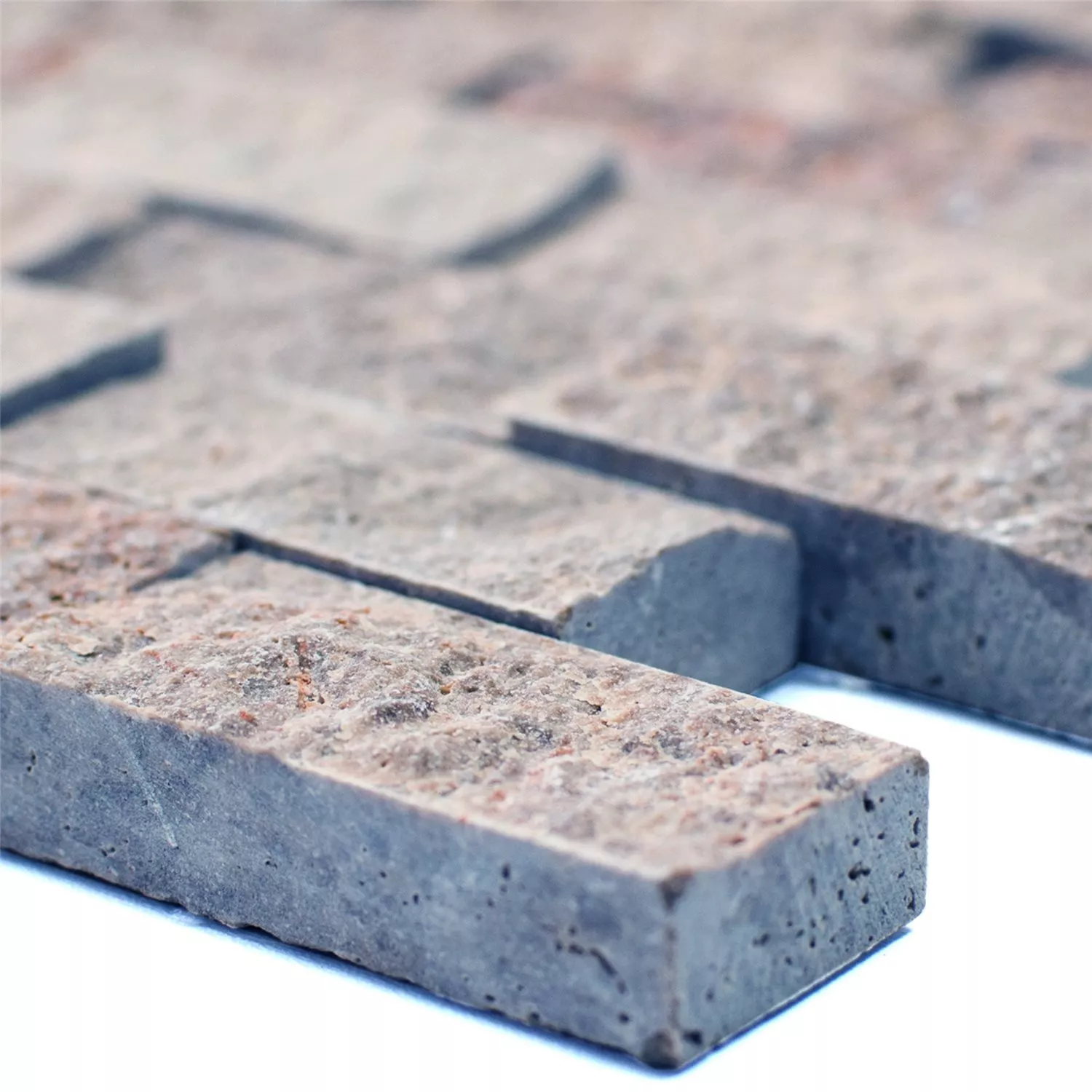 Mosaic Tiles Travertine Patara Noce 3D